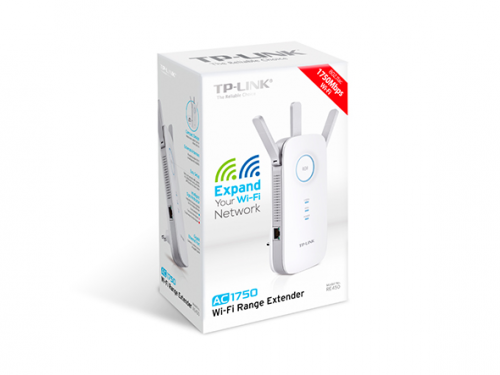 TP-Link RE450 Wireless Range Extender 802.11b/g/n/ac  AC1750 , Wall-Plug Gigabit