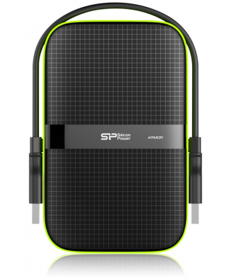 Dysk zewnętrzny HDD SILICON POWER Armor A60 (1TB /Czarno-zielony )
