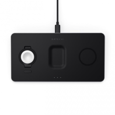 Satechi Trio Wireless Charging Pad - magnetyczna ładowarka bezprzewodowa do trzech urządzeń (AppleWatch 2,5W, AirPods 5W, Qi 7,5