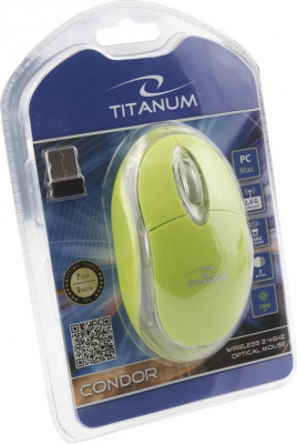 Mysz Bezprzewodowa TITANUM Condor 3D Zielony