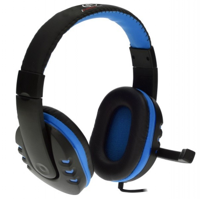 Słuchawki z mikrofonem REBELTEC Revol Czarno-niebieski