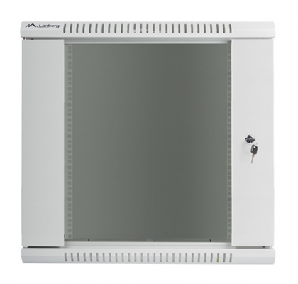 Szafa instalacyjna wisząca 19&#039;&#039; 12U 600X450mm szara (drzwi       szklane)