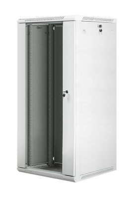 Szafa instalacyjna wisząca 19&#039;&#039; 27U 600X600mm szara (drzwi       szklane)
