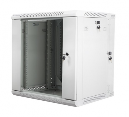 Szafa instalacyjna wisząca dwusekcyjna 19&#039;&#039; 12U 600X600mm szara