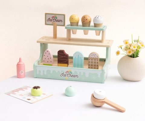 Tooky Toy TJ119 Słodka budka z lodami