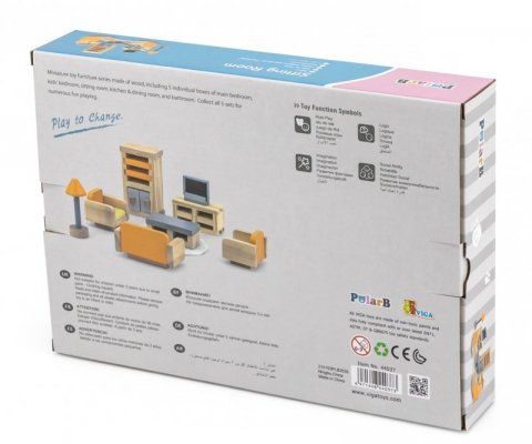 Viga 44037 PolarB Zestaw mebelków - pokój dzienny z telewizorem