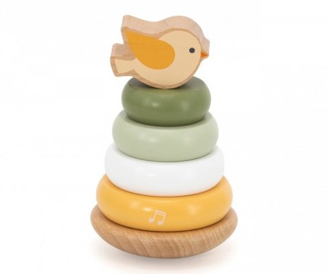 Viga 44298 PolarB Drewniana wieża do układania – Ptaszek