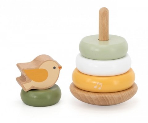 Viga 44298 PolarB Drewniana wieża do układania – Ptaszek