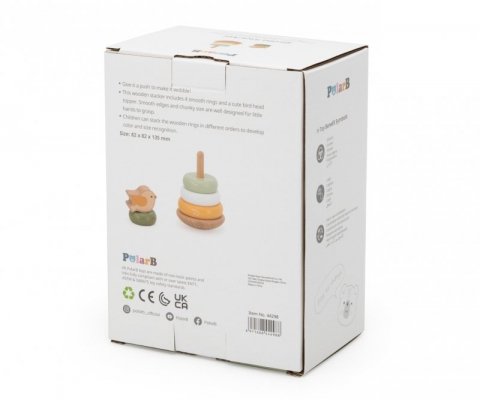 Viga 44298 PolarB Drewniana wieża do układania – Ptaszek