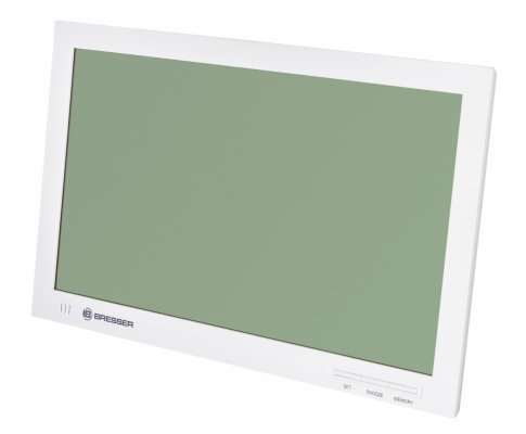 Zegar ścienny Bresser MyTime Jumbo LCD, biały