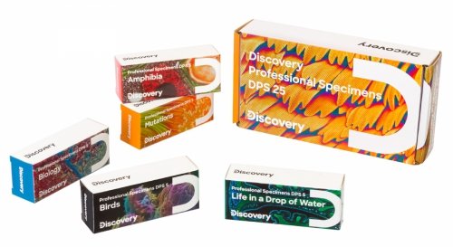 Zestaw mikropreparatów Levenhuk Discovery Prof DPS 25. „Biologia, ptaki itp.”