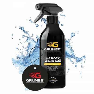 Shiny Glass Cleaner - Płyn do mycia szyb samochodowych Lusterek BEZ SMUG
