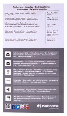 Stacja meteorologiczna Bresser TemeoTrend STX RC, biała