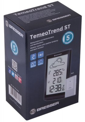 Stacja meteorologiczna Bresser TemeoTrend ST RC, czarna