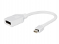 Adapter GEMBIRD miniDisplayPort - DisplayPort 0.1 m Biały Displayport - mini Displayport A-MDPM-DPF-001-W 