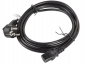 Kabel zasilający LANBERG Wtyczka typ C/F (Schuko) 3m. CA-C13C-11CC-0030-BK 