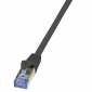 LOGILINK S/FTP Cat.6a 0.5 m Czarny 0.5 Patchcord 