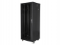 LANBERG FF01-6632-12B-kpl Lanberg szafa stojąca rack 19 32U/600x600mm czarna (drzwi szklane) 