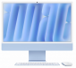Komputer All-in-One APPLE iMac (24/M4/16GB/SSD512G<br />B/Niebieski) 