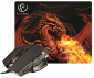 Mysz Przewodowa REBELTEC Red Dragon + pogkładka 