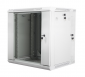 Szafa instalacyjna wisząca dwusekcyjna 19'' 12U 600X600mm szara 