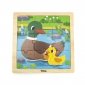 Viga 44621 Puzzle na podkładce 9 elementów - Kaczka 