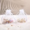 Woreczki z organzy białe 100 szt. 7x9,5 cm – ślub, komunia, prezenty