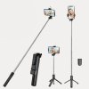 Kij do selfie z lampą statyw pilot bluetooth