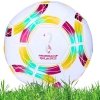 Piłka nożna rozmiar 5 model FIFA Qatar 2022– skórzana, szyta, treningowa