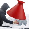 Uniwersalny lejek do płynów z funkcją skrobaczki 2w1
