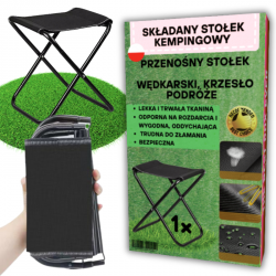 Krzesło turystyczne składane taboret wędkarski, campingowy