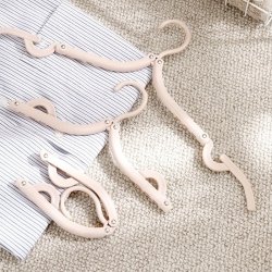 Składany turystyczny wieszak na ubrania 10 sztuk