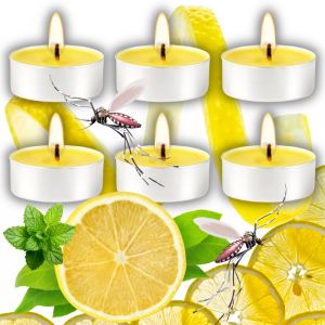 Świeczki tealight citronella odstraszające komary 6 sztuk