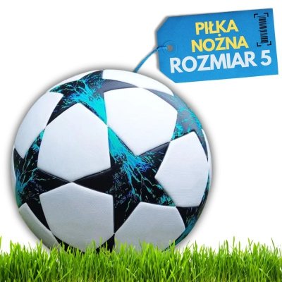 Piłka nożna treningowa rozmiar 5 – szyta, skórzana, idealna do gry i treningów