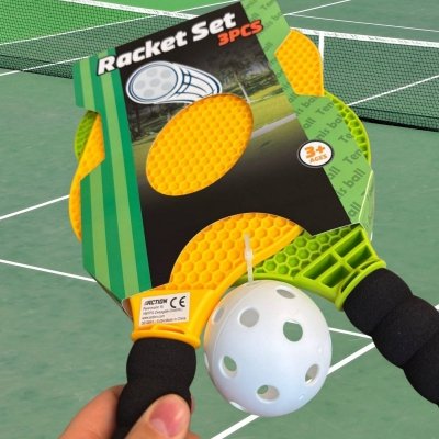 Zestaw paletek do pickleballa dla dzieci i dorosłych – rakiety + piłka