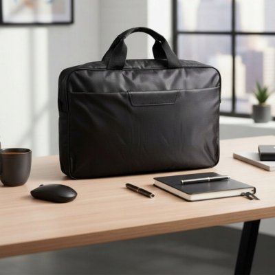 Torba do laptopa 15.6–16 cali biurowa czarna na dokumenty