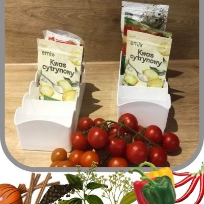 Pojemnik wielofunkcyjny dzielony na przyprawy kosmetyki 2 sztuki