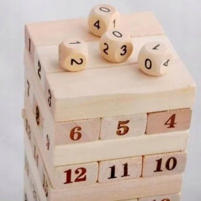 Klocki drewniane wieża gra zręcznościowa styl jenga