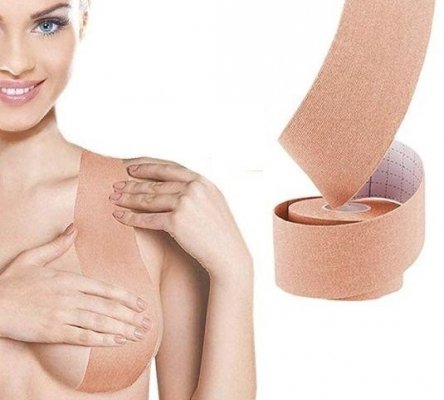 Taśma do ciała beżowa unosząca biust 5mx5cm 2 sztuki