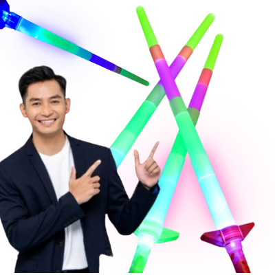 miecz świetlny pałka teleskopowa 10 sztuk