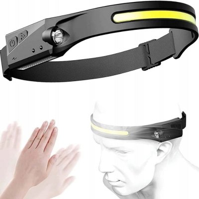 Latarka led usb lekka opaska na czoło
