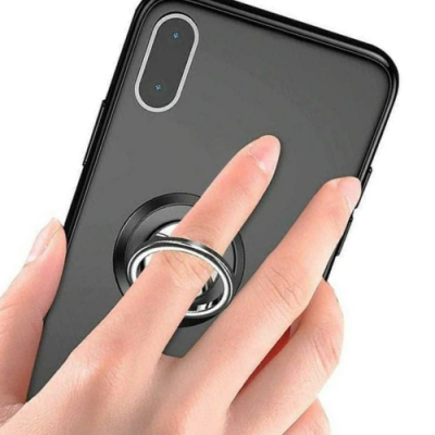Etui do iPhone 17 case + szkło 9H wzmacniane 360° clear + uchwyt ring zestaw