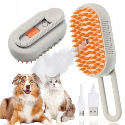 Szczotka parowa dla kota i psa elektryczna do pielęgnacji sierści