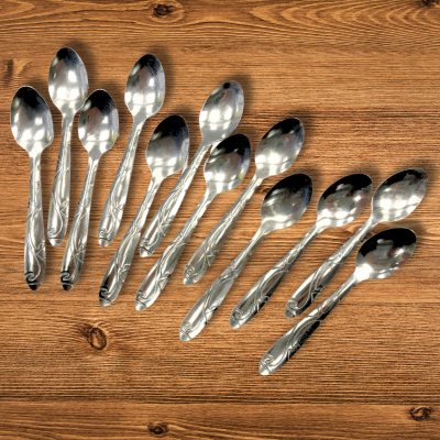 Łyżeczki deserowe gastronomiczne 10 cm 12 sztuk