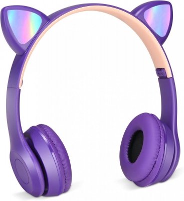 Słuchawki bezprzewodowe bluetooth kocie uszy