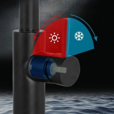 Bateria kuchenna czarna matowa z wyciąganą wylewką 360°