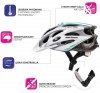 Kask Rowerowy Meteor MV29 Drizzle M 55-58 cm Biało-Różowy foto2