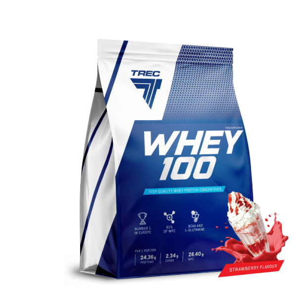  Białko Trec Whey 100  700g  Truskawka