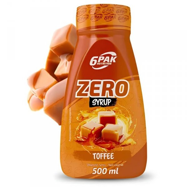 6PAK Syrup ZERO 500ml Toffee