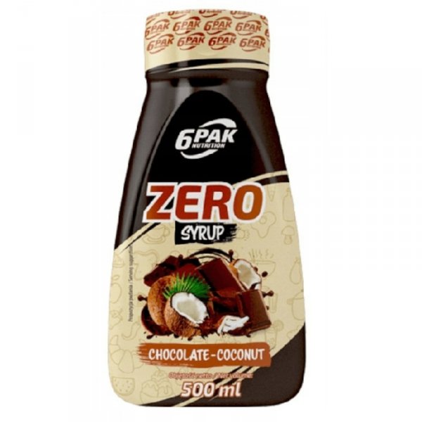 6PAK Syrup ZERO 500ml smak Czekolada z Kokosem